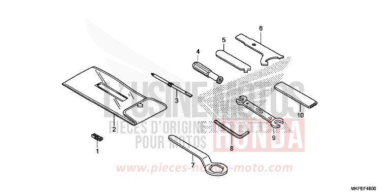 OUTILS de CBR1000RR SP SP1 SP2 GRAND PRIX RED (R380X) 2019